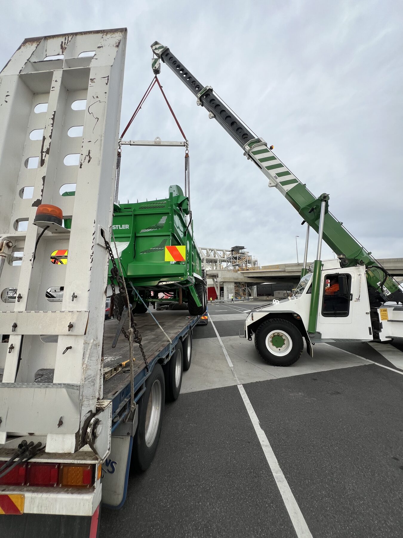 Ability Cranes Franna crane loading equipment for transport