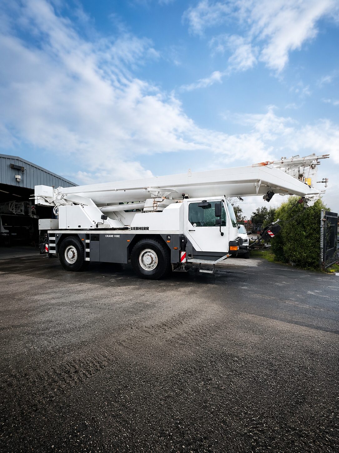 Liebherr crane at the Ability Cranes depot
